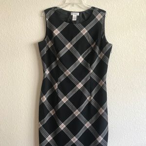Worthington plaid sheath dress